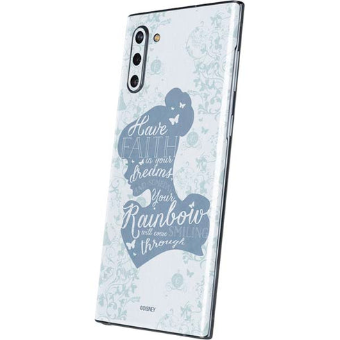 Disney Cinderella Faith In Your Dreams Silhouette Galaxy Note 10 Skin